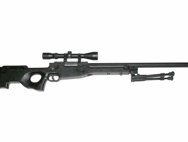 L96 Sniper  plus  scope  plus  bipod - black