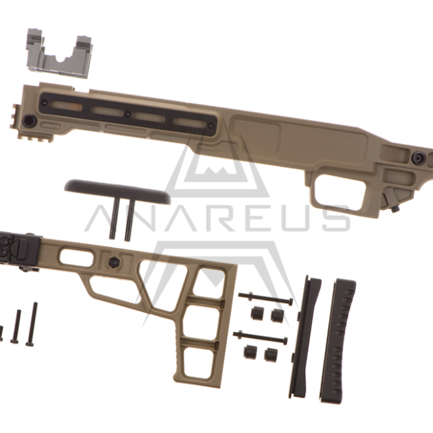 Maple Leaf MLC-S2 Tactical Folding Chassis for VSR-10  - Dark Earth