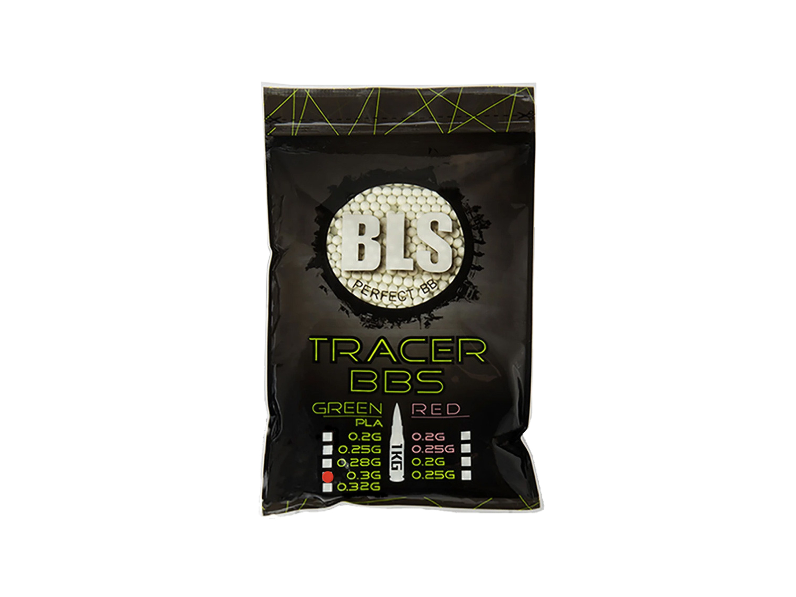 BLS 0,30g TRACER BIO pellets, 3300 BBS - Green