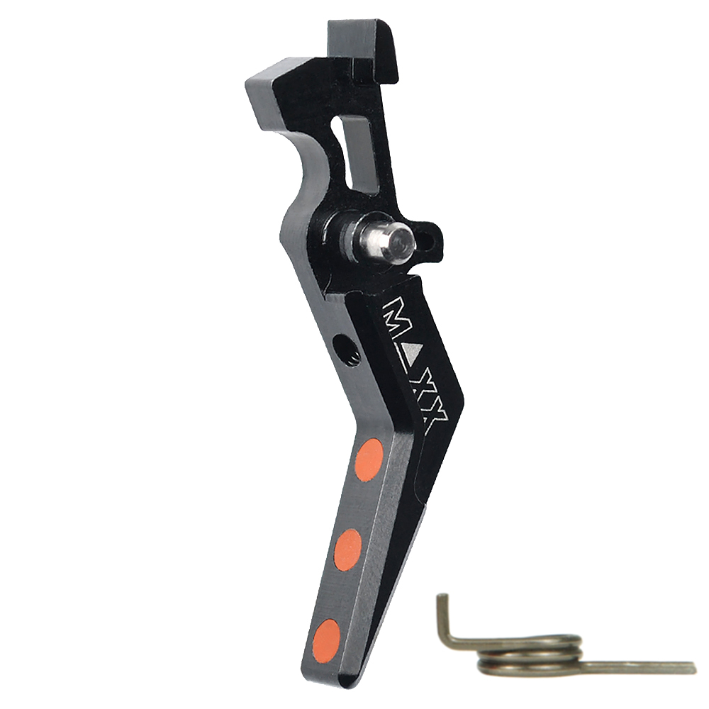 CNC Aluminum Advanced Trigger (Style A) (Black) for M16 AEG Series - bope