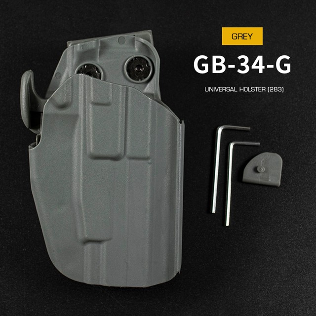 WST Universal Belt Holster GB34 for Compact Pistols, Right Hand - Grey
