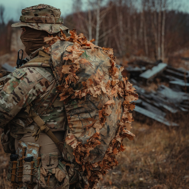 KMCS Pack cover (large) with 3D leafs - Woodland Floor