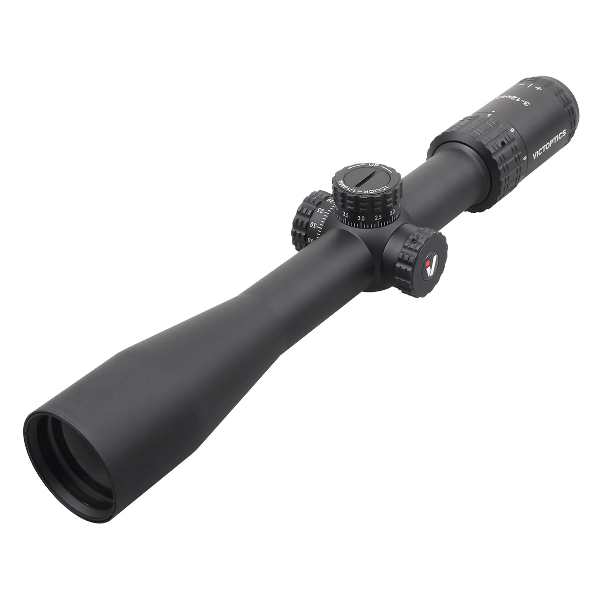 VictOptics S4 3-12x40 SFP Riflescope - Black