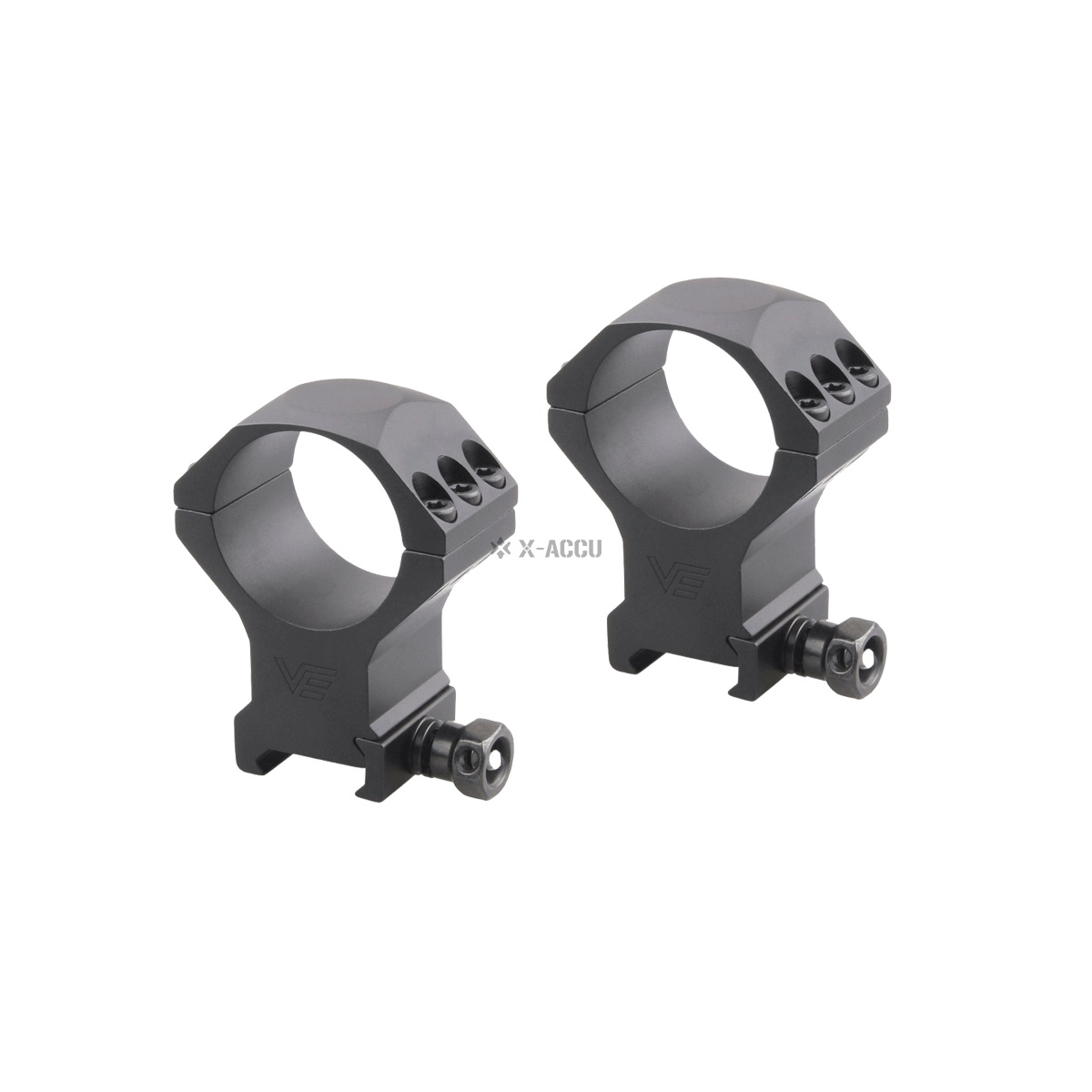 VO 34mm X-ACCU Mounting Scope Rings (6 Screws), High - Black