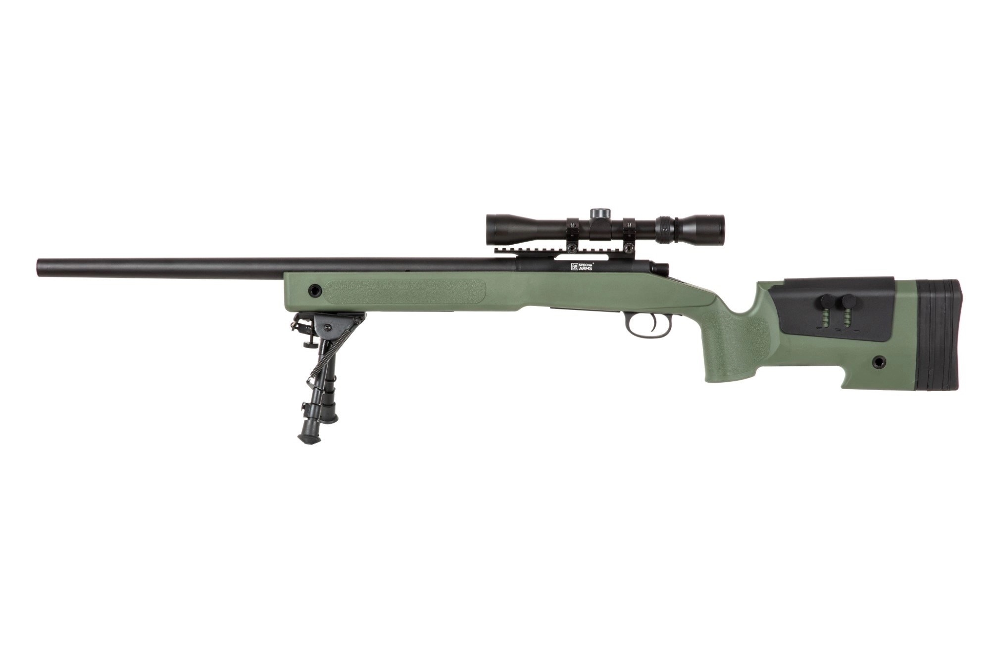 SA M40A3 High Velocity (SA-S02 CORE(TM)) Sniper Rifle with Accessories - Green