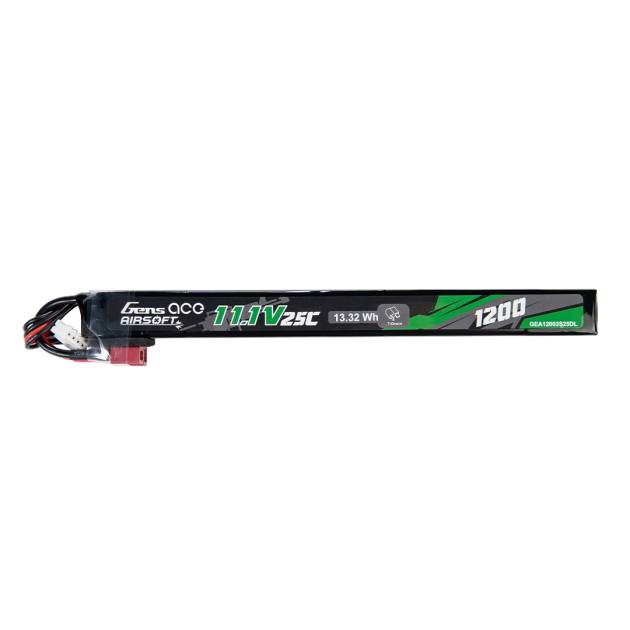 Gens ACE Li-Pol Battery 11.1V 1200mAh, 25C, T-Dean - Stick