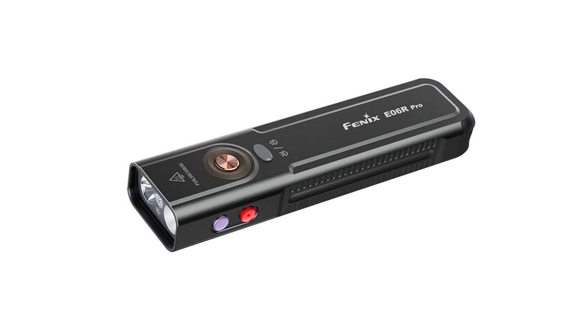 FENIX E06R PRO Rechargeable EDC Flashlight 1600 LM – Black