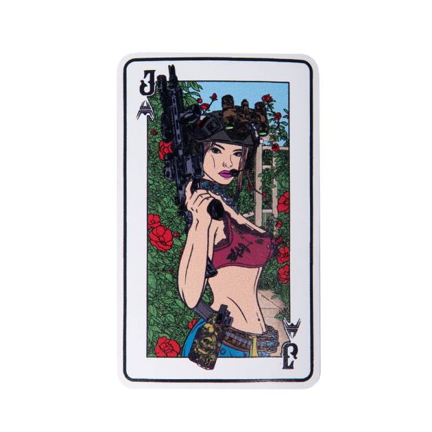 ANAREUS Lethal Beauties Patch (JACK) – White