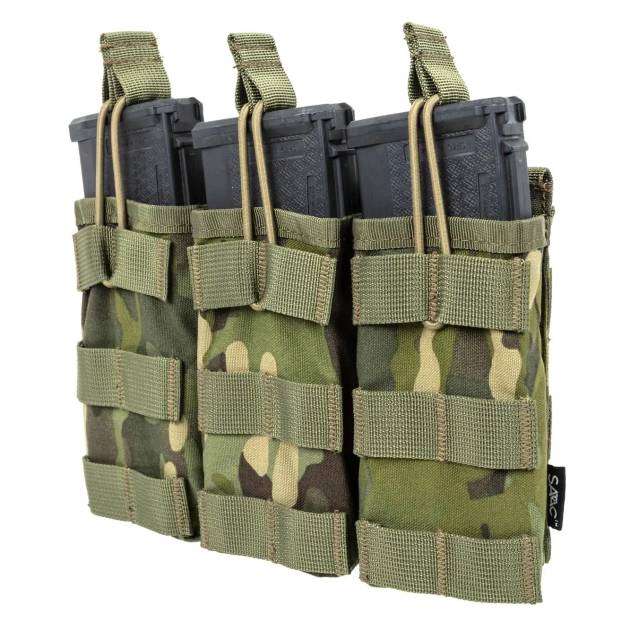 SATAC Open MOLLE Pouch for 3 Magazines M4 / AR15 - MC Tropic